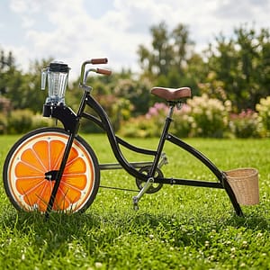 Kokteiļritenis - velo blenderis - Melns